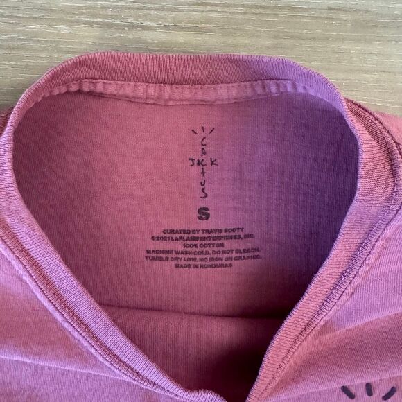 Cactus Jack Travis Scott Cross Performance Technology Red Shirt Size Small - Picture 4 of 6